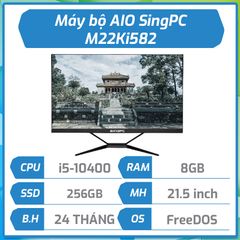 Máy bộ hãng SingPC AIO M22Ki582 (i5-10400/8GB/256GB SSD/21.5