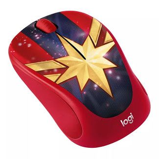 Chuột không dây Logitech M238 Đỏ-Xanh (Captain Marvel)