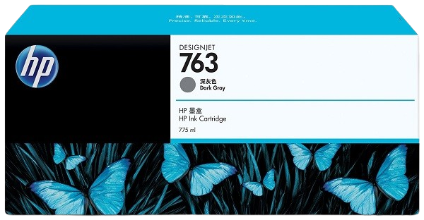 HP 763 775-ml Matte Black/ Dark Gray  Designjet Ink Cartridge