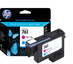 HP 761 Yellow | Magenta/Cyan | Gray/Dark Gray | Mte Blk/Mte Blk  Inkjet Printhead