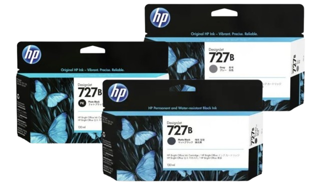HP 727B 130-ml Photo Black/ Matte Black/  Gray Ink Cartridge
