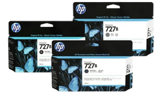 HP 727B 130-ml Photo Black/ Matte Black/  Gray Ink Cartridge