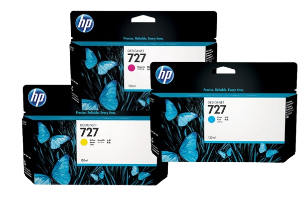 HP 727 130-ml Cyan/ Magenta/ Yellow  Ink Cartridge