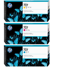 HP 727 300-ml Cyan/  Magenta/ Yellow Ink Cartridge
