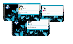 HP 727 300-ml Cyan/  Magenta/ Yellow Ink Cartridge
