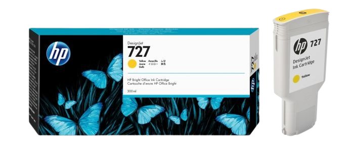 HP 727 300-ml Cyan/  Magenta/ Yellow Ink Cartridge