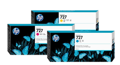 HP 727 300-ml Cyan/  Magenta/ Yellow Ink Cartridge