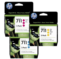 HP 711 3-Pack 29-ml Cyan/Mag/ Yellow Ink Cartridge