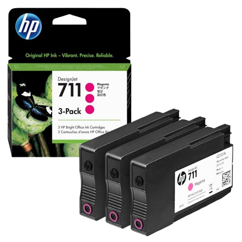 HP 711 3-Pack 29-ml Cyan/Mag/ Yellow Ink Cartridge
