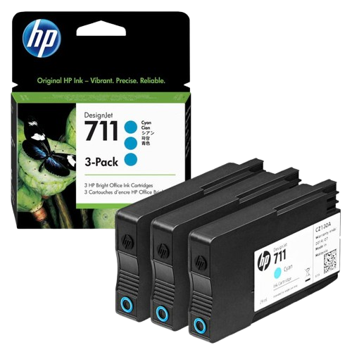 HP 711 3-Pack 29-ml Cyan/Mag/ Yellow Ink Cartridge