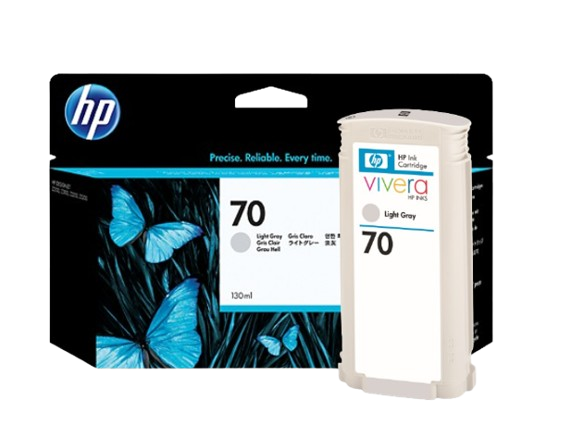 HP 70 Matte Black/ Photo Black/ Light Gray/ Cyan/ Magenta/ Yellow/ Light Magenta/ Light Cyan   130 ml Ink Cartridge