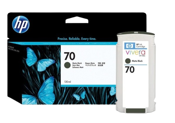 HP 70 Matte Black/ Photo Black/ Light Gray/ Cyan/ Magenta/ Yellow/ Light Magenta/ Light Cyan   130 ml Ink Cartridge