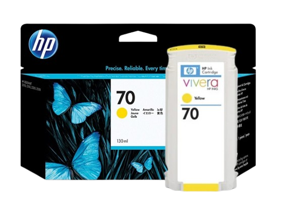 HP 70 Matte Black/ Photo Black/ Light Gray/ Cyan/ Magenta/ Yellow/ Light Magenta/ Light Cyan   130 ml Ink Cartridge