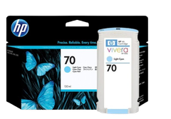 HP 70 Matte Black/ Photo Black/ Light Gray/ Cyan/ Magenta/ Yellow/ Light Magenta/ Light Cyan   130 ml Ink Cartridge