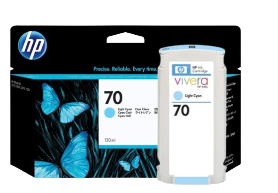 HP 70 Matte Black/ Photo Black/ Gray/ Light Gray/  Magenta/ Yellow/ Light Magenta/Red / HP 73 Chromatic Red/ Green/ Blue/ Gloss Enhancer/  Light Cyan 130 ml Ink Cartridge