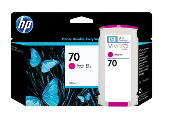 HP 70 Matte Black/  Photo Black/ Light Gray/  Cyan/ Magenta/ Yellow/ Light Magenta/ Light Cyan 130 ml Ink Cartridge