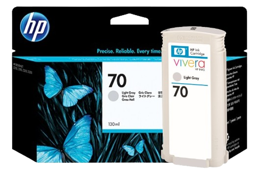 HP 70 Matte Black/  Photo Black/ Light Gray/  Cyan/ Magenta/ Yellow/ Light Magenta/ Light Cyan 130 ml Ink Cartridge