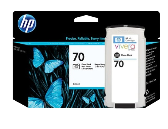 HP 70 Matte Black/  Photo Black/ Light Gray/  Cyan/ Magenta/ Yellow/ Light Magenta/ Light Cyan 130 ml Ink Cartridge