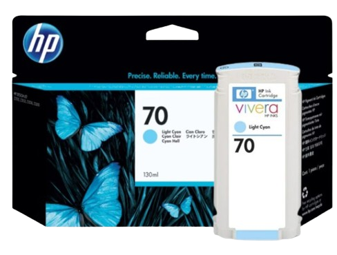 HP 70 Matte Black/  Photo Black/ Light Gray/  Cyan/ Magenta/ Yellow/ Light Magenta/ Light Cyan 130 ml Ink Cartridge