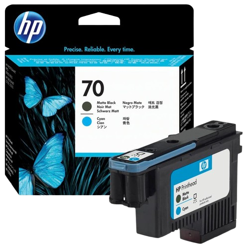HP 70 Matte Black & Cyan/ Light Magenta & Light Cyan/  Magenta & Yellow/ Photo Black & Light Gray Printhead