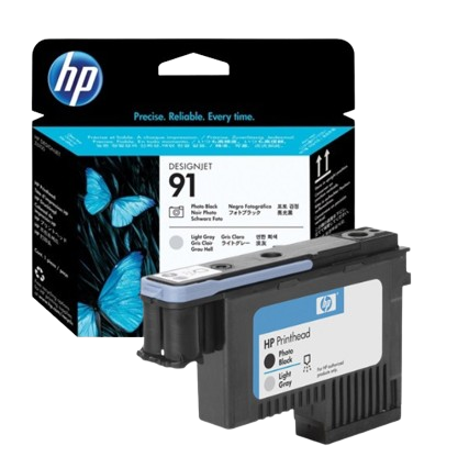 HP 91 Matte Black and Cyan/ Magenta & Yellow/  Light Magenta & Light Cyan/ Photo Black and Light Grey Printhead