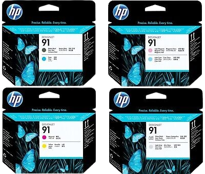 HP 91 Matte Black and Cyan/ Magenta & Yellow/  Light Magenta & Light Cyan/ Photo Black and Light Grey Printhead