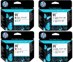HP 91 Matte Black and Cyan/ Magenta & Yellow/  Light Magenta & Light Cyan/ Photo Black and Light Grey Printhead