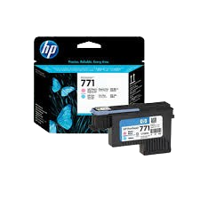 HP 771 Matte Black and Chromatic Red/ Magenta & Yellow/  Light Magenta & Light Cyan/ Photo Black and Light Grey  Printhead