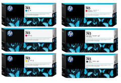 HP 745 300-ml Cyan/ Magenta/ Yellow/  Red Chromatic/ Photo Black/ Matte Black Ink Cartridge