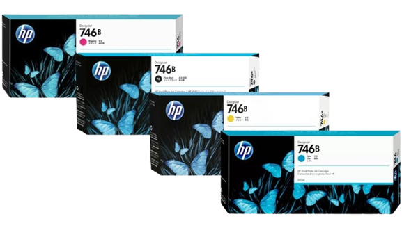 HP 746B 300-ml Magenta/ Yellow/  Cyan/  Photo Black  DesignJet Ink Cartridge