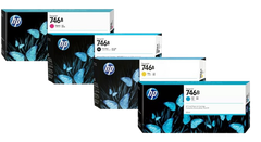 HP 746B 300-ml Magenta/ Yellow/  Cyan/  Photo Black  DesignJet Ink Cartridge