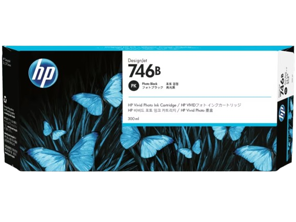 HP 746B 300-ml Magenta/ Yellow/  Cyan/  Photo Black  DesignJet Ink Cartridge