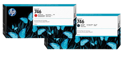 HP 746 300-ml Chromatic Red/ Matte Black DesignJet Ink Cartridge