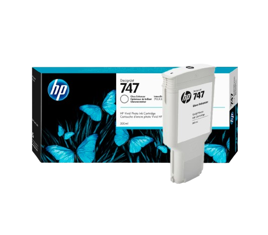 HP 747 300-ml Chromatic Green/  Chromatic Blue/ Gray/ Gloss Enhancer DesignJet Ink Cartridge