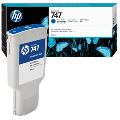 HP 747 300-ml Chromatic Green/  Chromatic Blue/ Gray/ Gloss Enhancer DesignJet Ink Cartridge