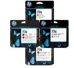 HP 774 Matte Black and Chromatic Red/ Light Magenta & Cyan/ Magenta & Yellow/ Photo Black and Light Grey/  Printhead