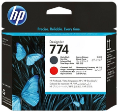 HP 774 Matte Black and Chromatic Red/ Light Magenta & Cyan/ Magenta & Yellow/ Photo Black and Light Grey/  Printhead
