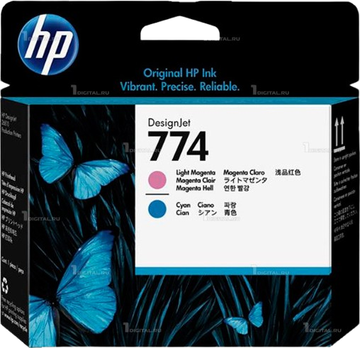 HP 774 Matte Black and Chromatic Red/ Light Magenta & Cyan/ Magenta & Yellow/ Photo Black and Light Grey/  Printhead
