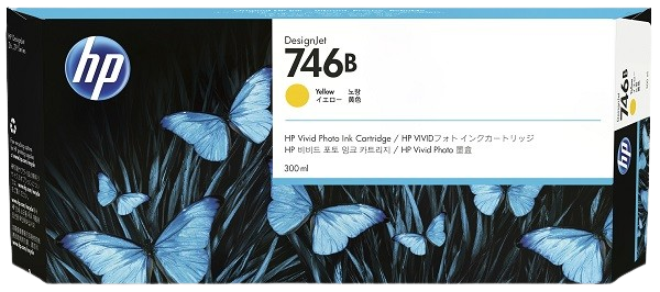 HP 746B 300-ml Magenta/ Yellow/  Cyan/  Photo Black  DesignJet Ink Cartridge