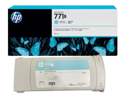 HP 771B 775ml Matte Black/ Magenta/ Yellow/ Lt Magenta/ Light Cyan/ Photo Black/ Light Gray Ink Cartridge