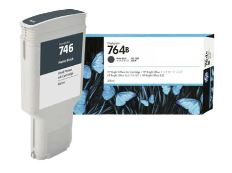 HP 764/ 764B 300-ml Cyan/ Magenta/ Yellow/ Matte Black/ Photo Black/  Gray Ink Cartridge