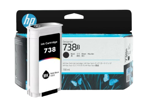 HP 738/ 738B 130-ml Cyan/ Magenta/ Yellow/ Black   DesignJet Ink Cartridge