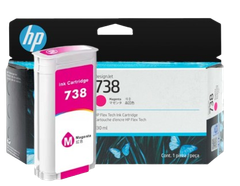 HP 738/ 738B 130-ml Cyan/ Magenta/ Yellow/ Black   DesignJet Ink Cartridge