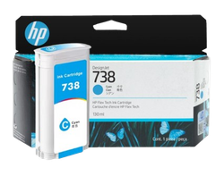 HP 738/ 738B 130-ml Cyan/ Magenta/ Yellow/ Black   DesignJet Ink Cartridge