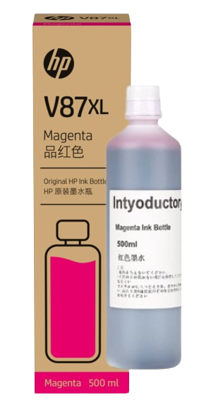 HP V87XL 500-ml Cyan/ Yellow/ Magenta/  Black Bottled Ink Cartridge