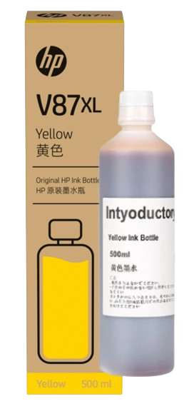 HP V87XL 500-ml Cyan/ Yellow/ Magenta/  Black Bottled Ink Cartridge