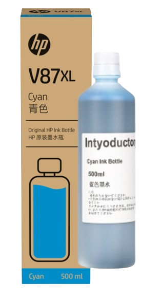 HP V87XL 500-ml Cyan/ Yellow/ Magenta/  Black Bottled Ink Cartridge