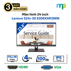 Màn hình Lenovo ThinkVision S24i-30 63DEKAR3WW (23.8 inch - FHD - IPS - 4ms)