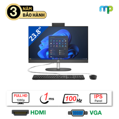 Máy bộ HP AIO 240 G10 I3-N300/8GB/SSD 256GB/23.8FHD/IPS/WL/BT/KB/M/W11SL/Đen 9H0A7PT
