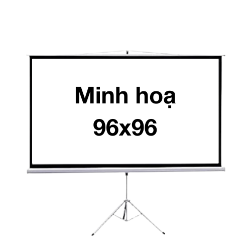 Màn chiếu chân 96*96 (2.44mx2.44m)